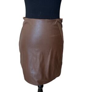 New ~ NAKED WARDROBE ~ Women's Brown Straight & Pencil Skirt Size X-Large